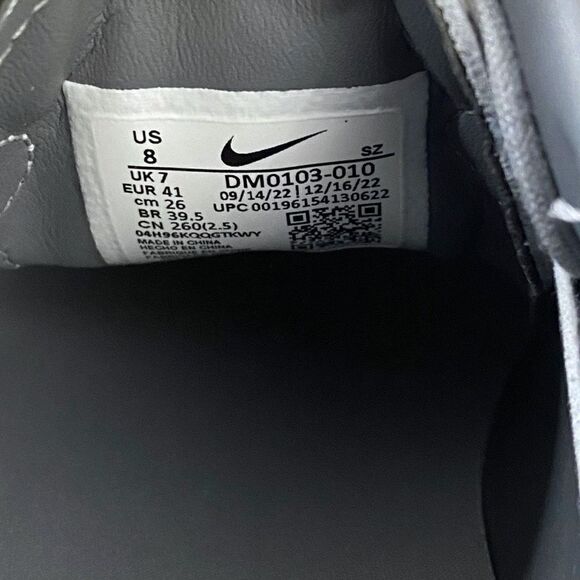 Nike Jordan ADG 4 Wolf Grey White Mens Golf Shoes Cleats DM0103-010 size 8 New - Picture 11 of 11